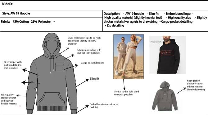 custom clothing tech pack