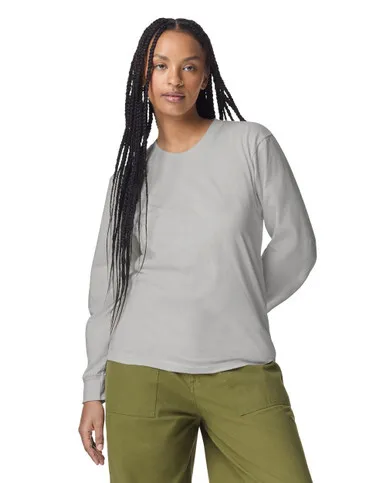Fine Jersey Unisex Long Sleeve T-Shirt - Image 4
