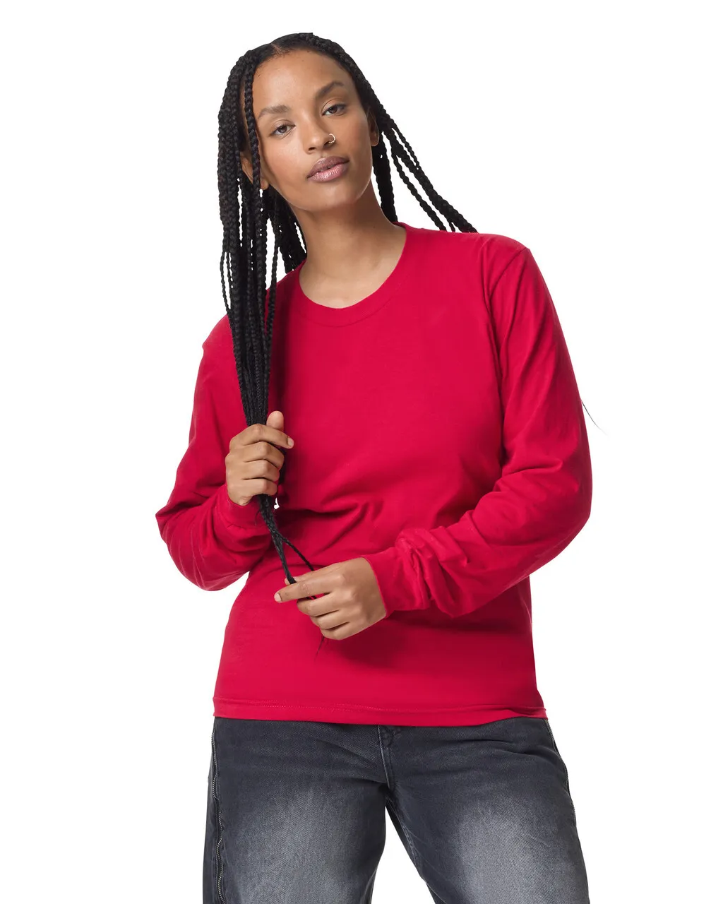 Fine Jersey Unisex Long Sleeve T-Shirt