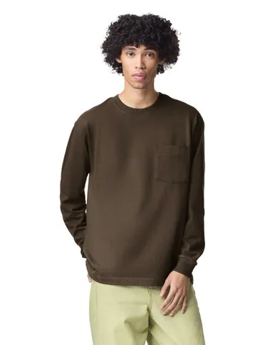 Super Heavyweight Unisex Long Sleeve T-Shirt with Pocket - Image 4