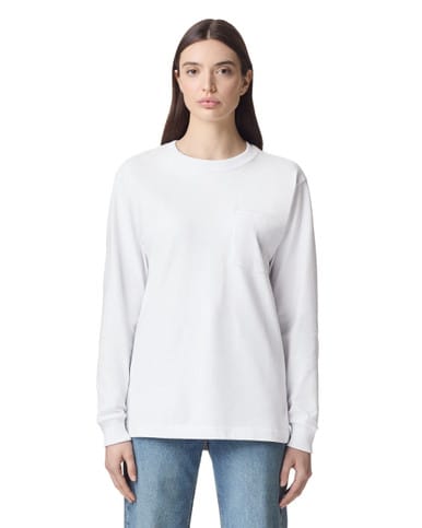 Super Heavyweight Unisex Long Sleeve T-Shirt with Pocket - Image 7