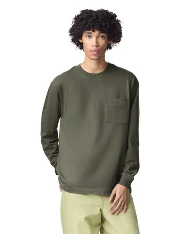 Super Heavyweight Unisex Long Sleeve T-Shirt with Pocket - Image 8
