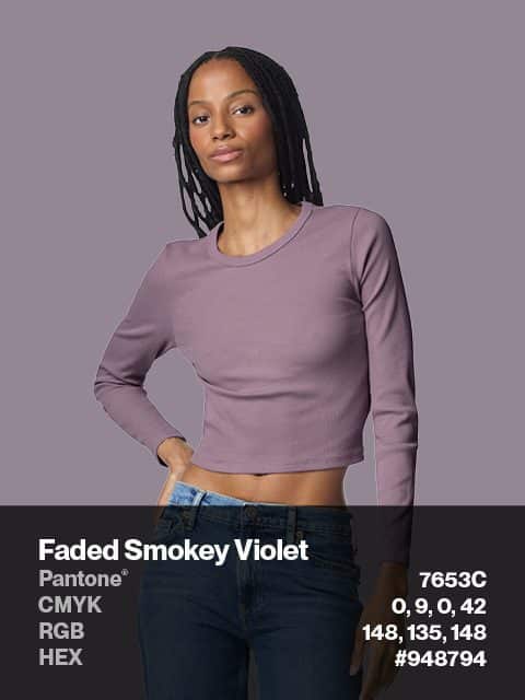 faded smokey violet