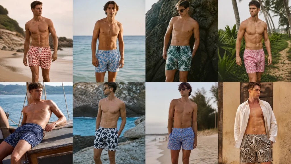 MEN SWIM TRUNKS SHORTS
