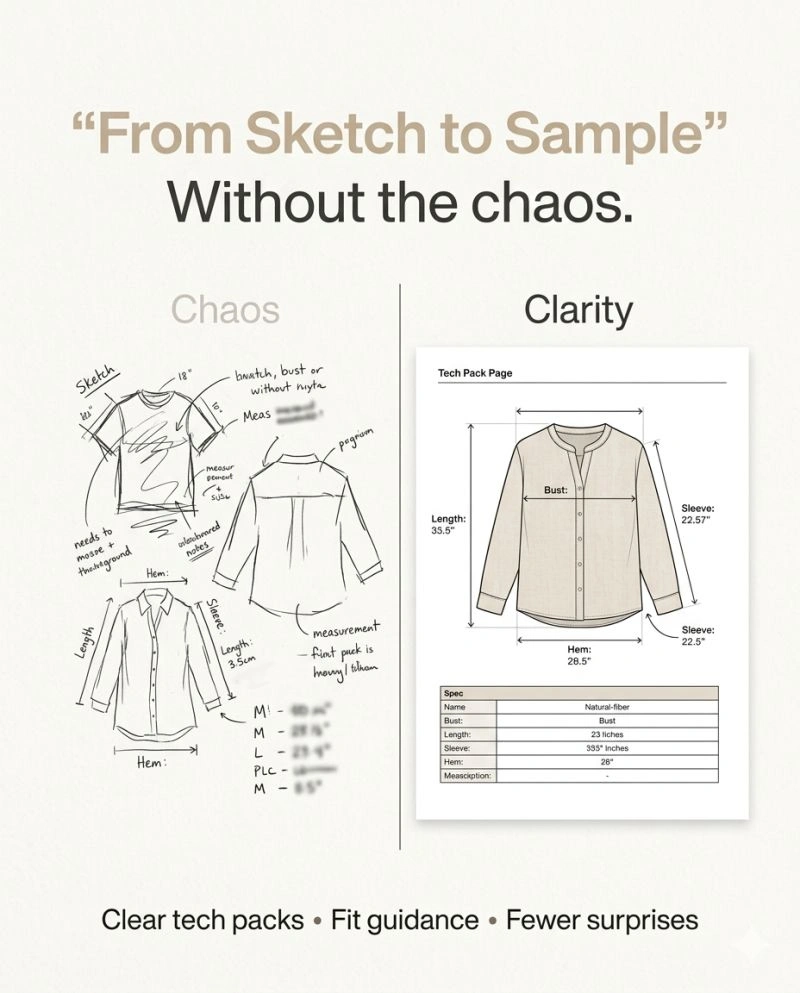 from sketch to sample