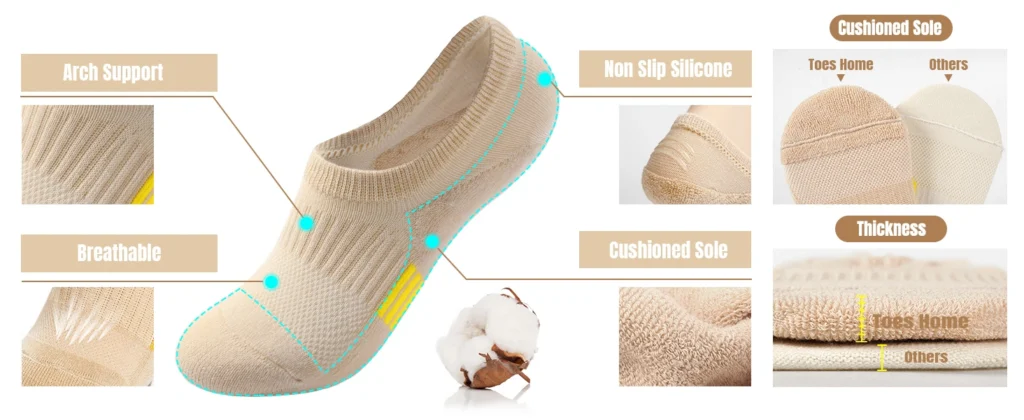 No-Show-Socks-features